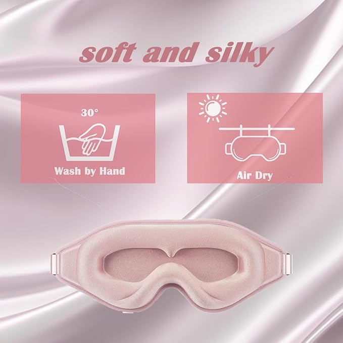 Eye Mask for Lash Extensions, Sleeping Mask for Women, 3D Contoured Eyelash Sleeping Mask for Extensions, Eye Covers for Sleeping for Travel, Airplane, Meditation