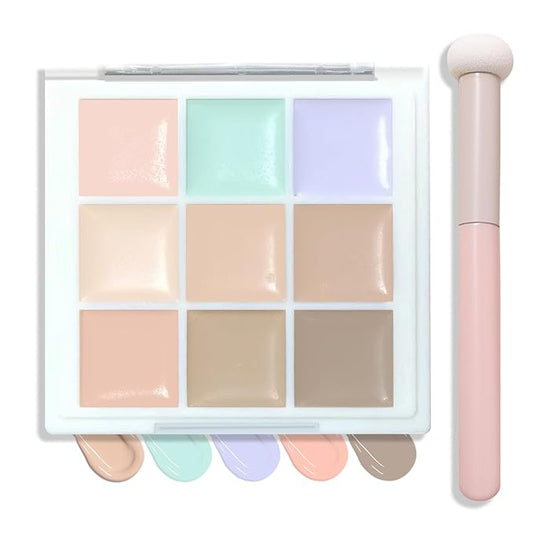 9 Colors Corrector Concealer Palette,Correcting Concealer Cream Makeup