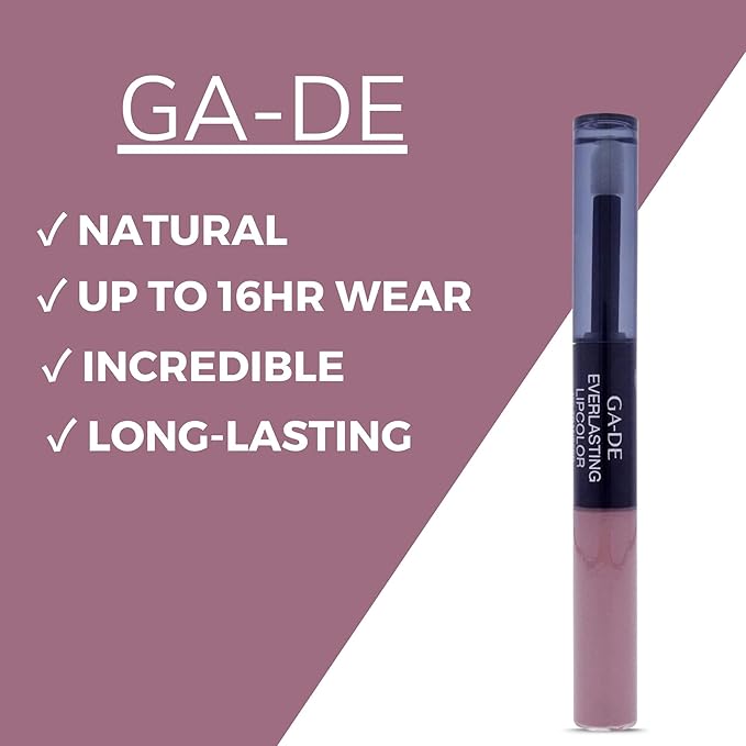 GA-DE Everlasting Lip Color, 81 - Full Coverage, Non-Oily, Moisturizing, Long Lasting Lipstick - Dries Quickly into Ultra-Thin Film - 0.28 oz