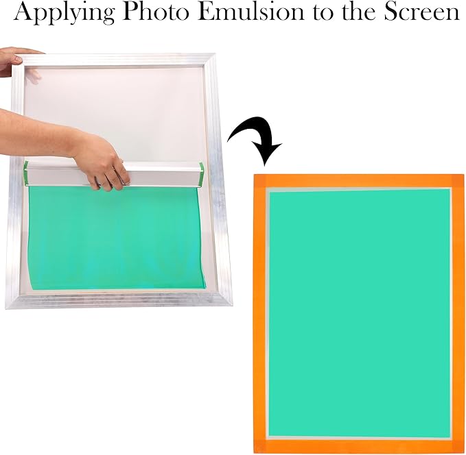 Caydo Screen Printing Photo Emulsion (8.5 oz), Diazo Sensitizer(1g), Measuring Cup, Gloves, and 5 Stir Sticks, Pre-Sensitized Photo Emulsion Screen Printing Supplies for Screen Printing and Fabric