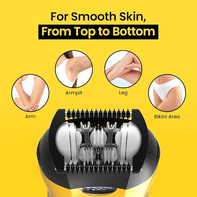 Gorilla Technique Mini Epilator 1000V, Pain Relief Roller, Facial & Body Hair Removal Device, Electric Tweezers for Women & Men, Specialized for Narrow and Sensitive Area, Korean Skin Care - 1000V