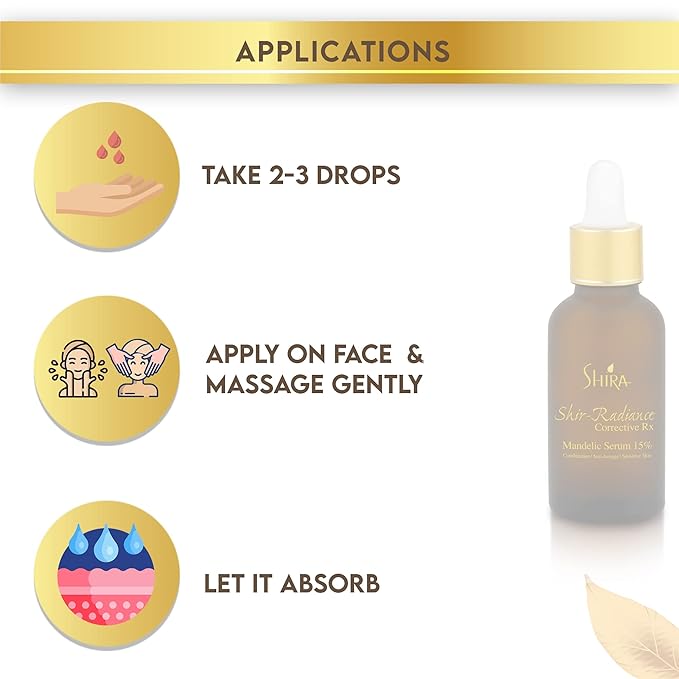 Shira Shir-Radiance Corrective RX Mandelic Serum For Treating Acne and Scars Pore Minimizer With 15% Mandelic Acid (30 ml)