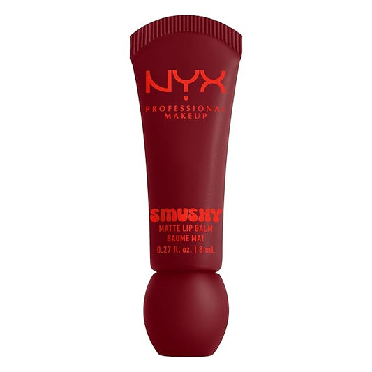 NYX PROFESSIONAL MAKEUP Smushy Matte Lip Balm, Tinted Lip Moisturizer with Soft, Matte Finish - Swipe 2 Smooth (Cherry Cola Brown)