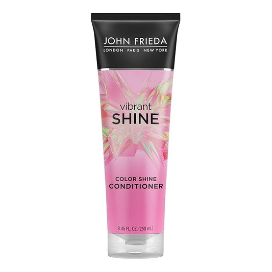 John Frieda Vibrant Shine Shampoo, Hydrating Conditioner with Rosehip Oil for Glossy & Shiny Hair, Enhances Shine for Radiant, Glossy Hair Across All Shades, Styles, & Textures. 8.45 Oz