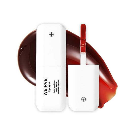 Liptique Korean Lip Stain Peel Off - 24 Hour Long Lasting Lip Tattoo, Waterproof & Transfer Proof, Nourishing & Hydrating Lip Tint for Women, Instant Plumping Lip Tints Peel Off (005 WEIRVE)