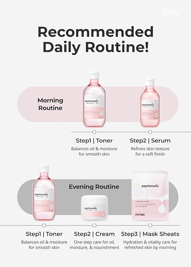 [K Beauty Snp] Peptaronic Toner & Serum