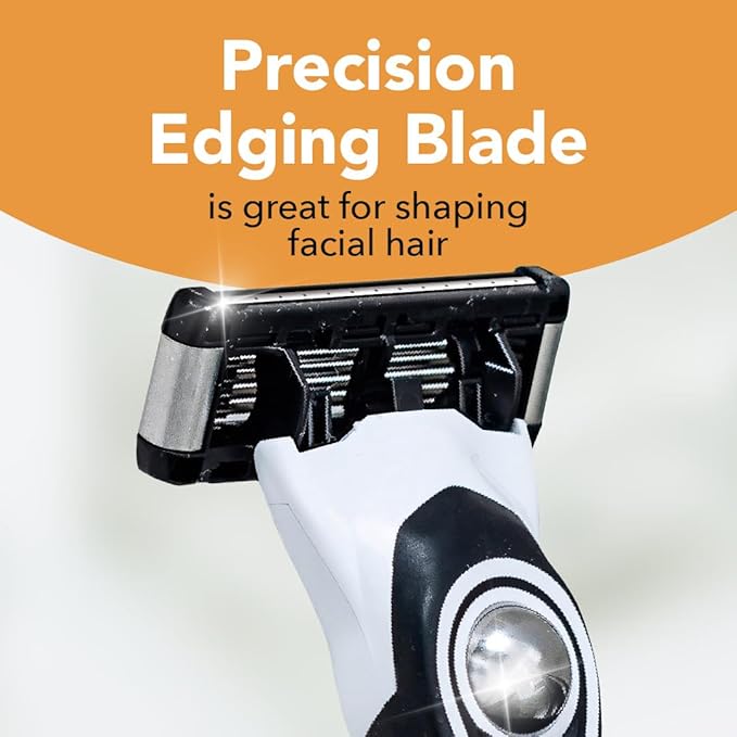 BIC Flex 5 Refillable Razors for Men, Long-Lasting 5 Blade Razors for a Smooth and Comfortable Shave, 1 Handle and 12 Cartridges, 13 Piece Shaving Kit