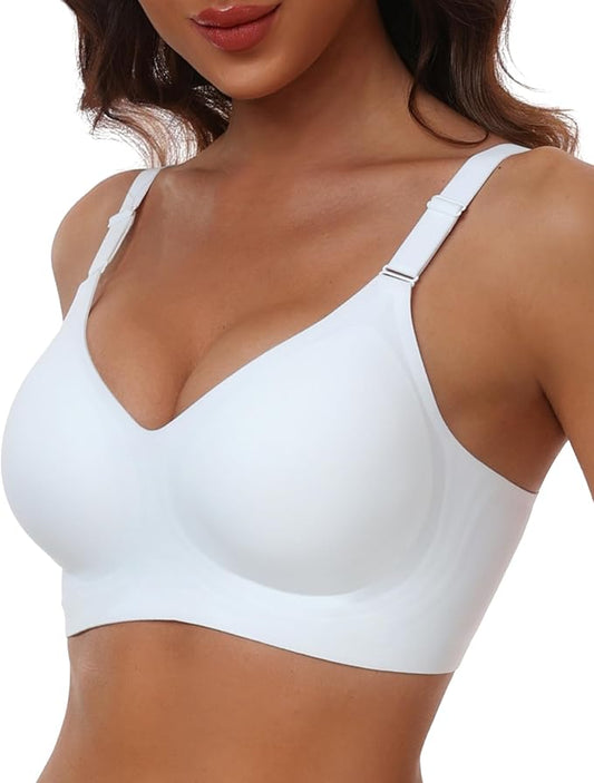 HORISUN Comfortable Seamless Full Coverage Bra for Women Wireless Bras with Soft Support Regular and Plus Size