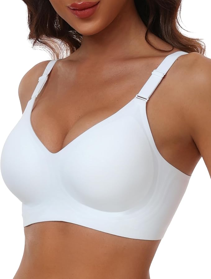 HORISUN Comfortable Seamless Full Coverage Bra for Women Wireless Bras with Soft Support Regular and Plus Size