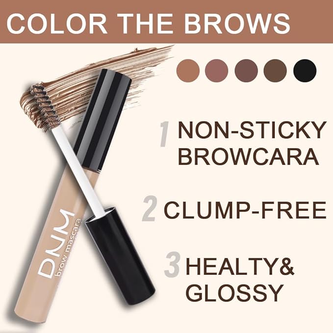 Kaely 2Pcs Eyebrow Gel Waterproof,Longwear Tinted Eye Brow Mascara,Eyebrow Color Makeup kit,maquillaje gel para cejas a prueba de agua,Long Lasting Eyebrows Vegan cosmetics,01 Blonde