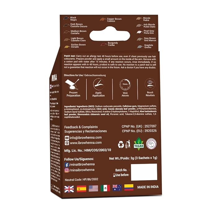 MINA ibrow Long Lasting Henna