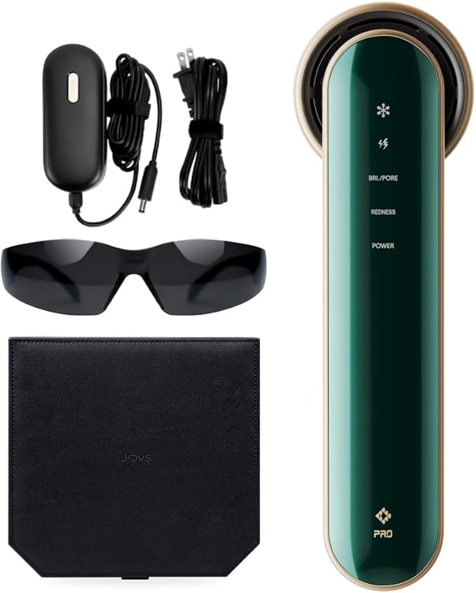 JOVS Blacken PRO DPL Skincare Device for Spot & Blemish Lightening, Smart Facial Beauty Device for Skin Rejuvenation & Redness Reduces, Sapphire Cooling | All-in-One Skincare Brightening Solution