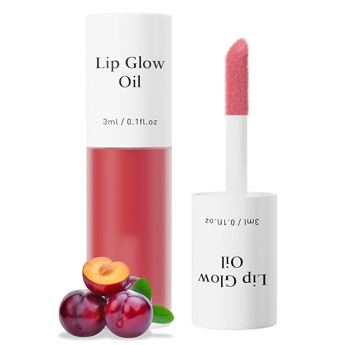 Plumping Lip Oil, Long Lasting Hydrating Plum)