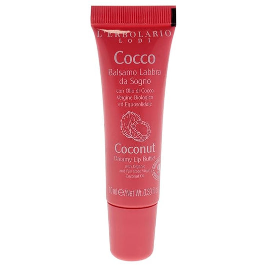 LErbolario Dreamy Lip Balm, Coconut, 0.3 Cruelty-Free