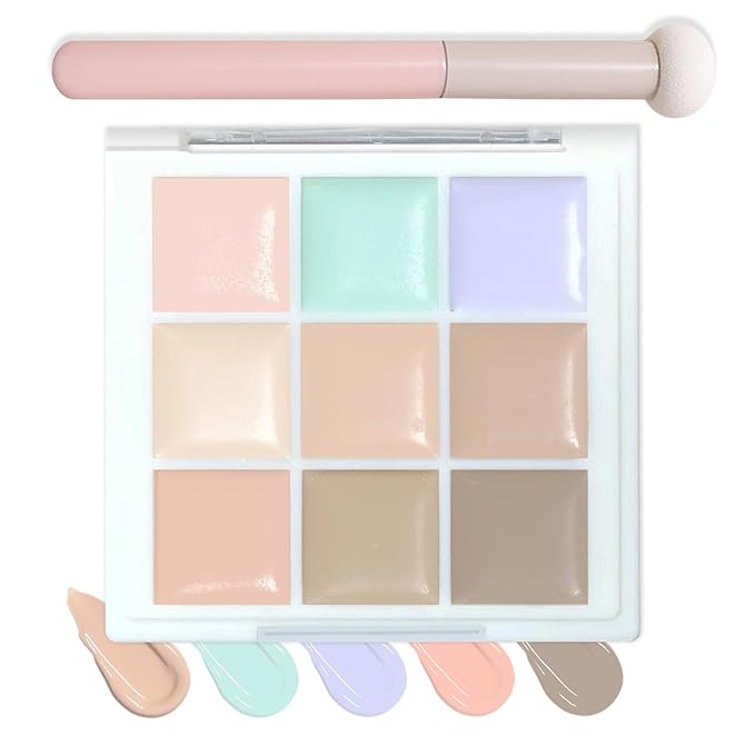 9 Colors Correcting Concealer Contour Palette,Concealer Cream Contour