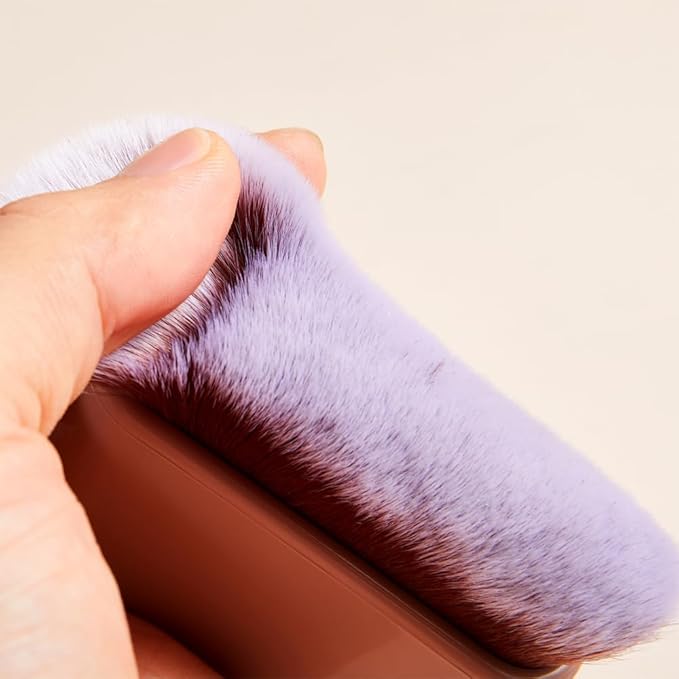 COSHINE Big Self Tanning Blend Brush, Professional Self Tanner, Kabuki, Powder, Foundation, Blusher, Shadow, Bronzer, Face and Body Brush (BROWN)