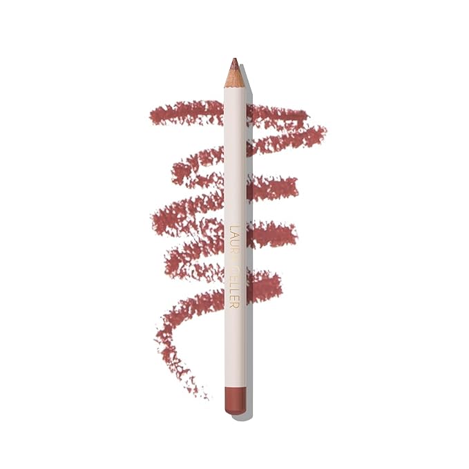 LAURA GELLER NEW YORK Marble Lips Multidimensional Liner, Tranquil Terracotta - Marbleized Smooth Glide Sharpenable Lip Liner for Fuller Lips