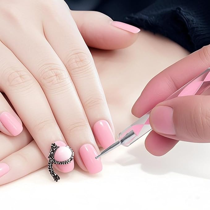 5Pcs Dual-Tipped Silicone Nail Art Pens, 5Pcs 2-Way Dotting Tools for Resin, Foil, Carving, Drawing & Shaping - Professional Nail Design Kit for Home & Salon