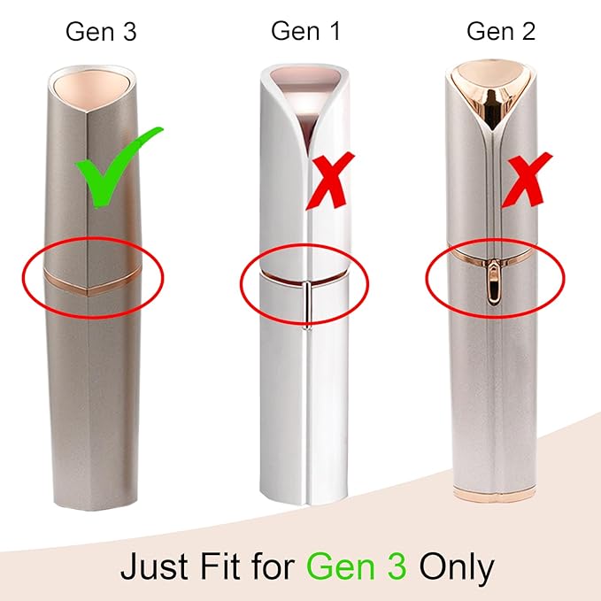Replacement Heads Gen 3 for New Version Flawless Facial Hair Remover Generation 3, Double Ring Blades Head for New Flawless, 6 pack