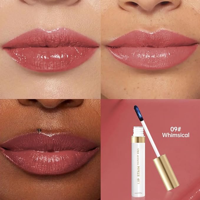 Lip Stain Peel Off – Long Lasting Waterproof Lip Tint, Smudge Proof Transfer Resistant Lip Stains Tattoo,High Pigment Matte Lip Color, Kiss Proof Peel Off Lip Stain Masque,All-Day Stay Lip Makeup 09#