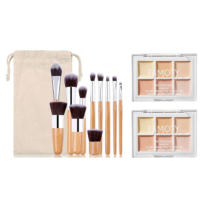 6 Colors Face Contouring Palette, with 11 Pcs