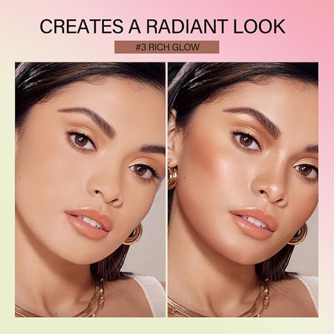 Cream Contour Stick,Multi-Use On The Go Bronzer Stick,Long-lasting Highlight Stick,Glow Bronzer Stick for Face,Lightweight and Blendable Contour Stick for Women (01# Warm Glow)