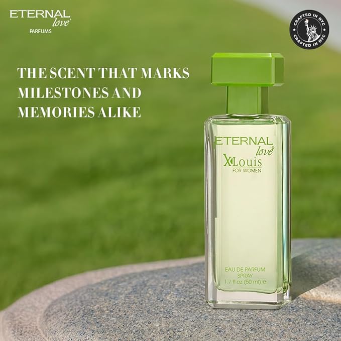 Eternal Love X-Louis for Women - Long Lasting Eau de Parfum Spray 50ml - Premium Floral Fragrance with Amber & Vanilla - Sophisticated Scent