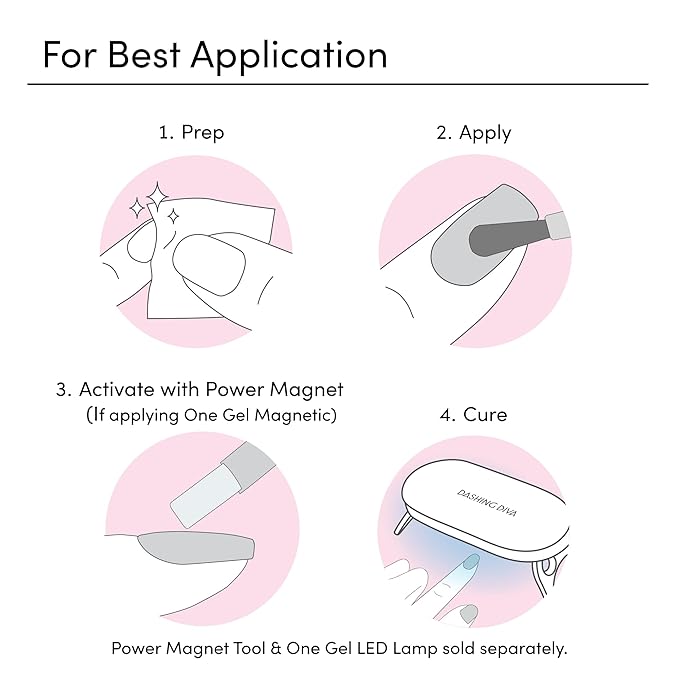 Dashing Diva One Gel Color & Magnetic Topper Duo - 8Ball - Real Black & Iridescent Glitter Topper - 3-in-1 Base Coat, Nail Color & Top Coat - Gel Nail Polish Set