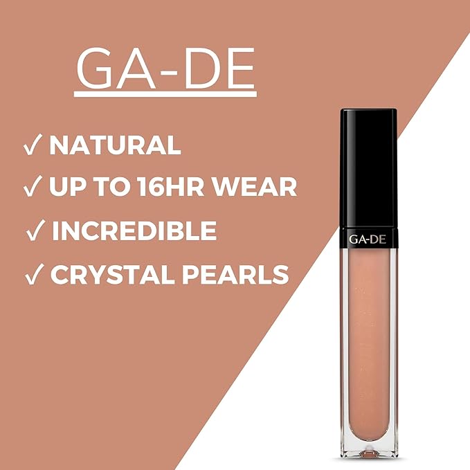 GA-DE Crystal Lights Lip Gloss, 527 - Enriched with Light-Reflecting Crystal Pearls - Smooth Silky, Rich Color - Moisturizes and Adds Shine - 0.2 oz