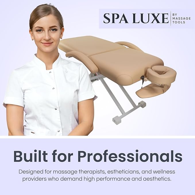 Electric Lift Back Massage, Spa, and Treatment Table | Adjustable Height and Backrest | ADA Compliant | 2 Year Warranty | Foot Control
