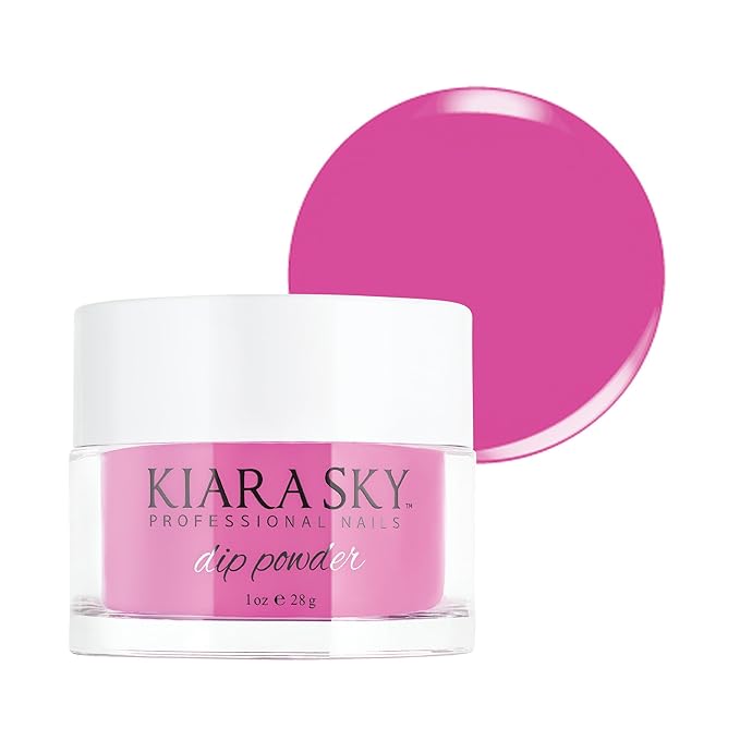 Kiara Sky Long Lasting Nail Dip Powder Pink Razzleberry Smash 1 oz