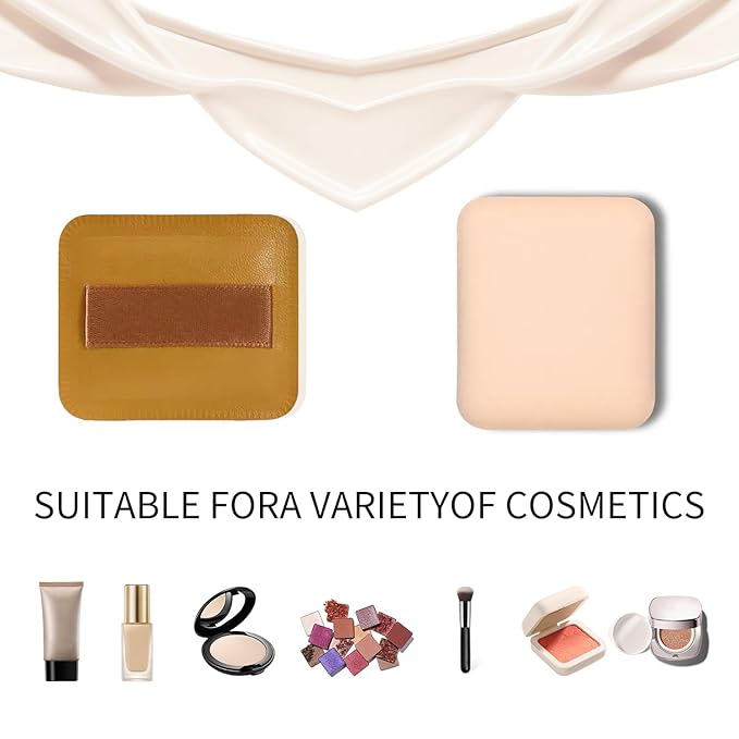 4 PCS Makeup Sponge Makeup Flat Puffs For Foundation Concealer And Powder, Latex Free Blender Marshmallow Makeup Sponges For Natural Makeup (4 PCS)