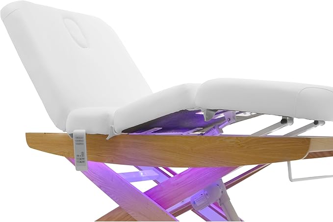 SKINACT Sage Electric Spa Treatment Table Massage, Facial Bed (White)