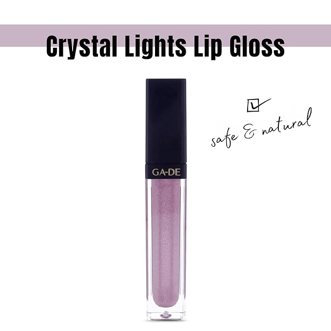 GA-DE Crystal Lights Lip Gloss, 514 - Enriched with Light-Reflecting Crystal Pearls - Smooth Silky, Rich Color - Moisturizes and Adds Shine - 0.2 oz