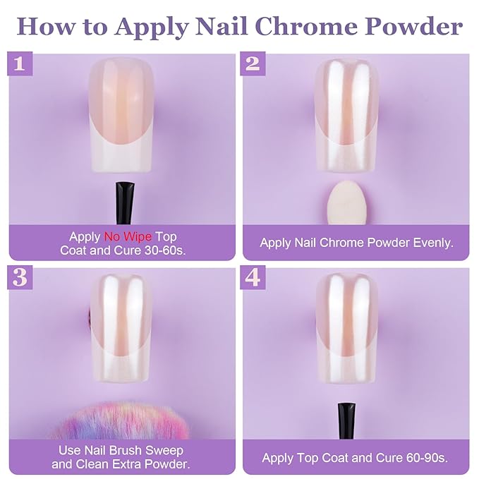 Teenitor French Tip Nails - Long Square Press On Nails, 15 Sizes