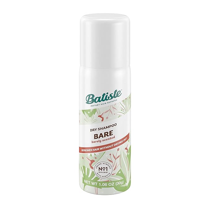Batiste Dry Shampoo, Bare, Mini Travel Size 1.6 oz (Pack of 2)
