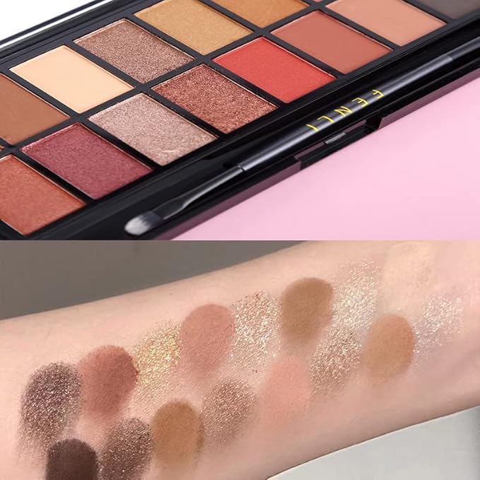 RUIGPRO Pro 16 Shades Eyeshadow Palette + 20