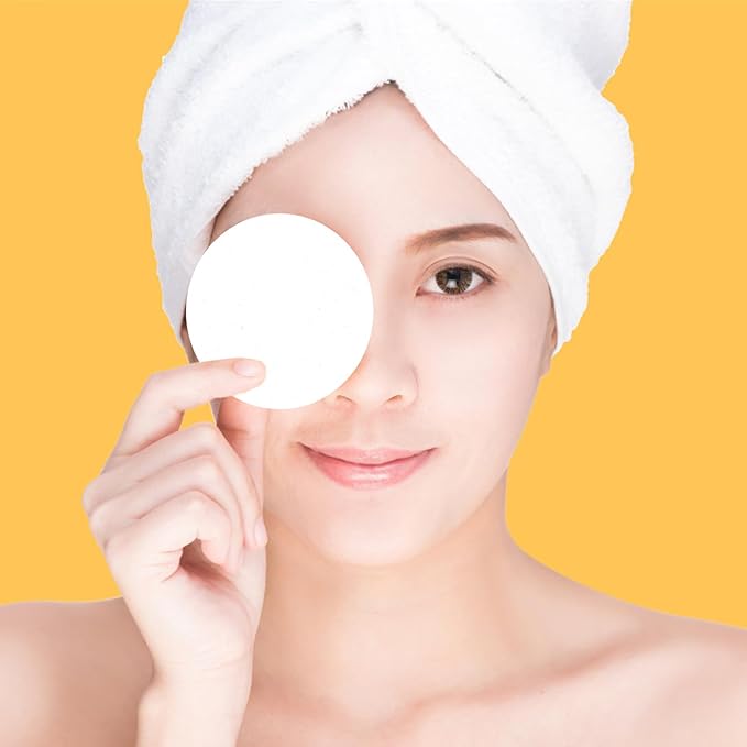 120 Count Compressed Facial Sponges, Face Cleansing Sponge for Estheticians Spa Wash Round Makeup Removal Sponge Pads for Women,Girls Compress Exfoliating Removal Sponge (White)