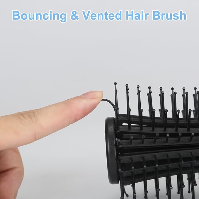 BESTOOL Round Brush,Volumizing Round Hair Brushes for Women flexile Hair Brush for Blow out Detangling Curling Styling Less Pain & Breakage