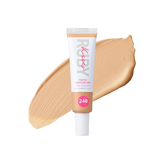 Ruby Kisses Tinted Moisturizer, Hydration, Calm & Revitalize Skin, Skin Perfecting, Blur Pores & Fine Lines, Natural Finish & All-Day Comfort Wear (Golden Beige)