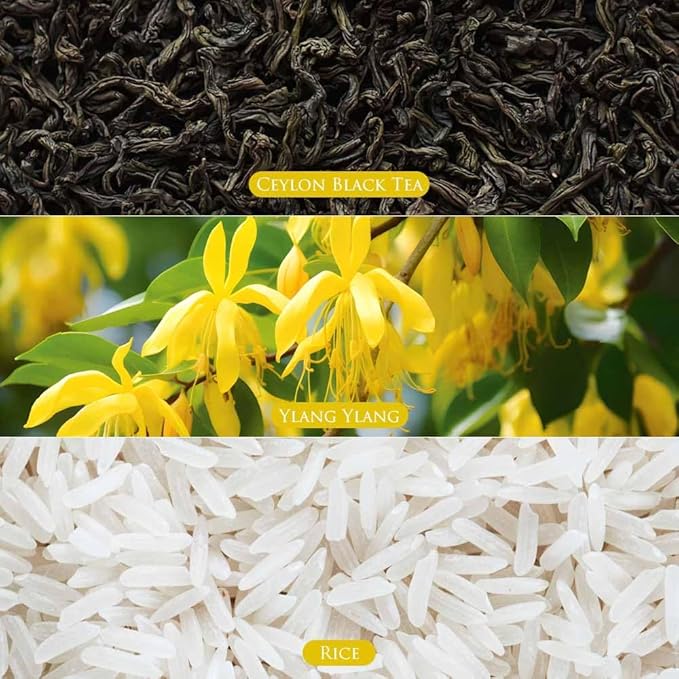 SPA CEYLON CEYLON TEA YLANG Intensive Hand Cream | Travel Size Natural Hand Moisturizer | Mango, Tea, and Coconut Hand Cream | Hydrating and Vegan | 30g