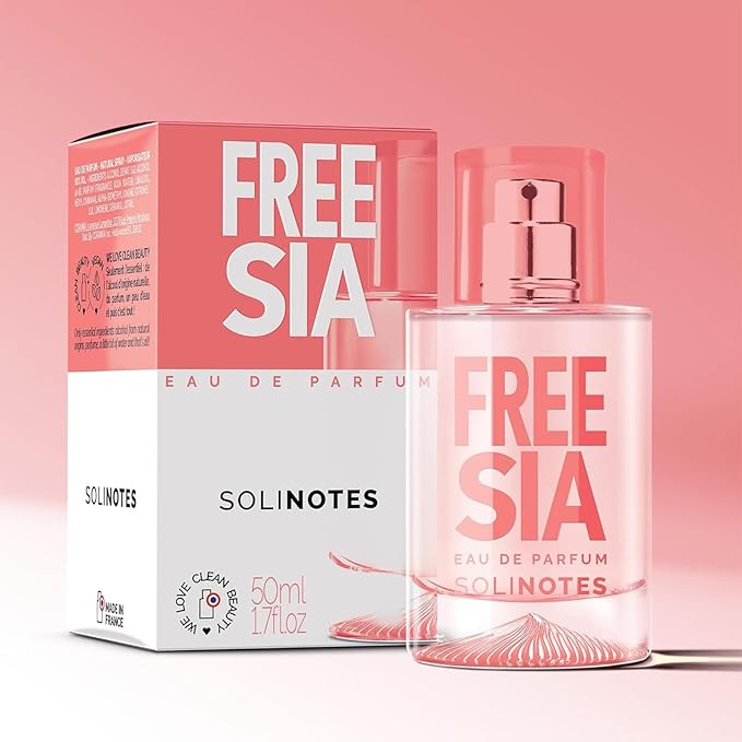 SOLINOTES Freesia Perfume for Women - Eau De Parfum | Delicate Floral and Soothing Scent - Made in France - Vegan - 1.7 fl.oz