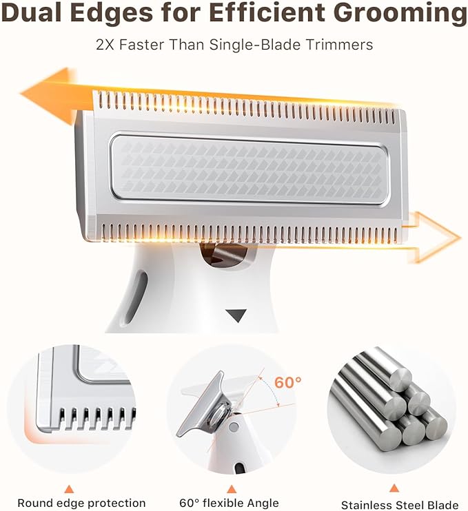 Mini Bikini Trimmer for Women - Intimate Pubic Hair Removal, Electric Body Groomer, Small Portable Wet/Dry Shaver, Magnetic Blade, USB-C Rechargeable with Travel Case, Easy to Clean (Black)