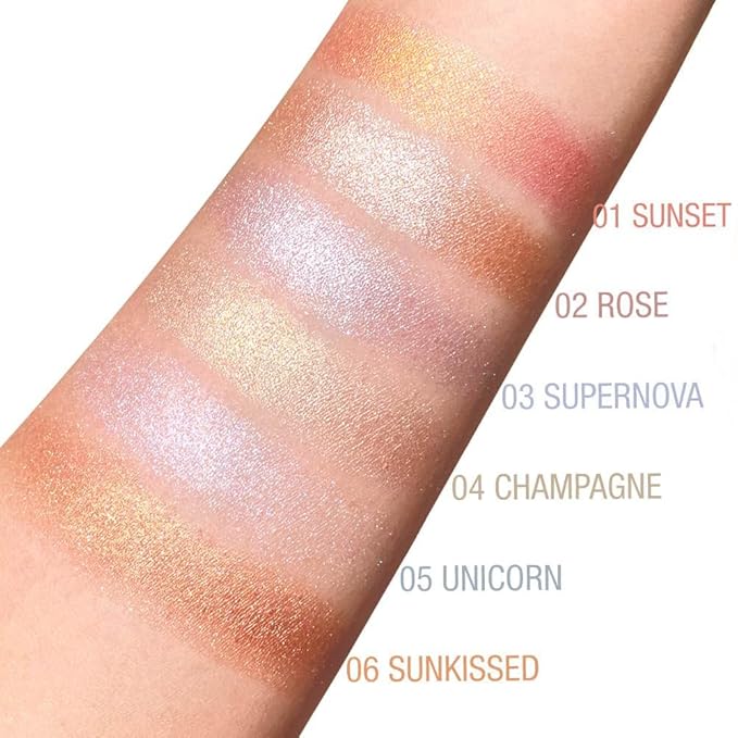 Cream Highlighter Makeup Palette, Glow Highlighters Makeup Powder,