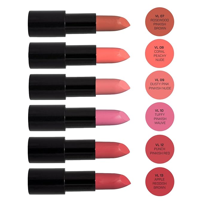 Radiant Professional Advanced Care Lipstick - Ultra Nourishing, Moisturizing Long Lasting Matte Lipstick With Vitamin E- UVA UVB Filters - VELVET (09 DUSTY PINK – PINKISH NUDE)