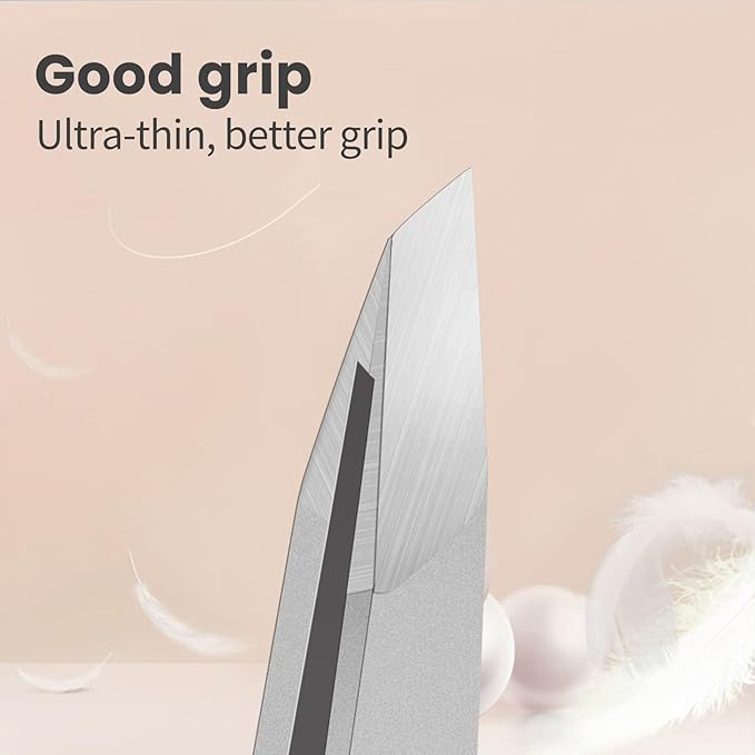 Eyebrow Hair Removal Tweezers, Slant Tweezer Handmade Professional Eyebrow Facial & Hair Remover Better closure Stainless Steel