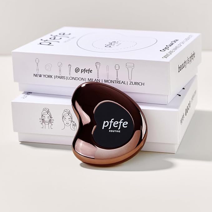 pfefe Stainless Steel Cryo Gua Sha - Gua Sha Facial Beauty Tools - Metal Skin Care Gua Sha for Body SPA Face Neck Eye