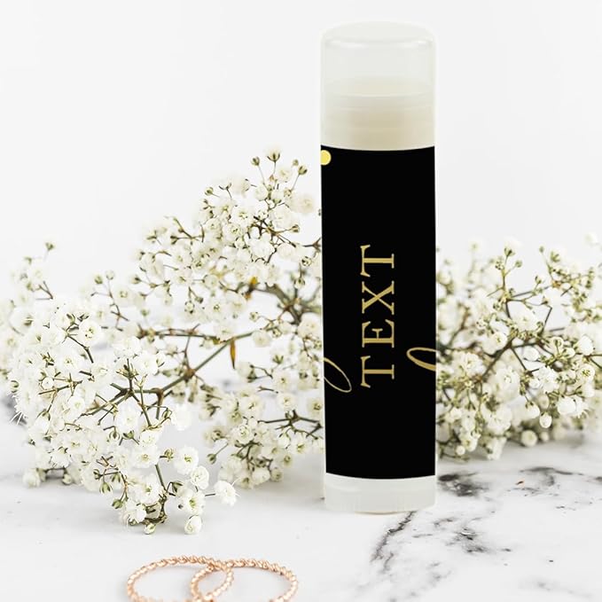 Andaz Press Personalized Lip Balm Party Black,