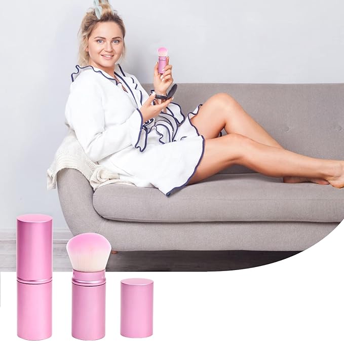 UNIMEIX Makeup Brush Sunscreen Applicator Retractable Kabuki Blush Brush Foundation Brush for Liquid Makeup, Bronzer, Cream or Powder