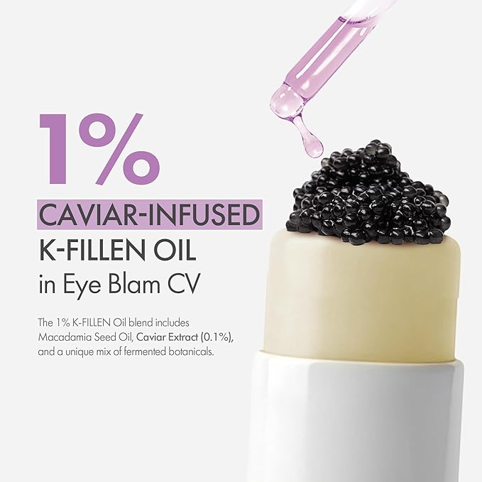 KAHI Eye Balm CV - Age-Defying, Hydrating, 3D Lifting Under Eye Moisturizer Stick with Beluga Caviar Oil - Corrector for Dark Circles – Luxury Korean Skincare (9g, 0.31 oz)